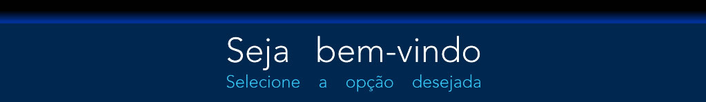 Seja bem-vindo. Selecione a opção desejada.